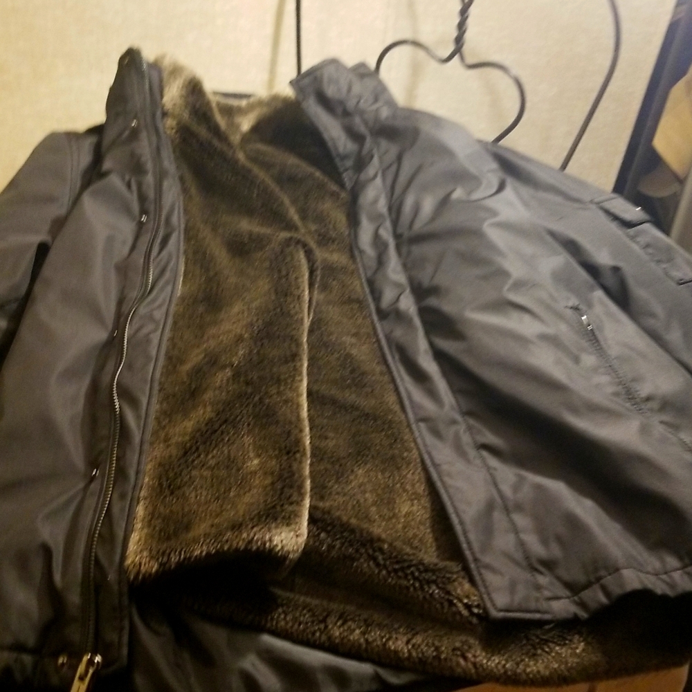 Barely worn M Marc New York Jacket with zip apart Faux Fur Vest